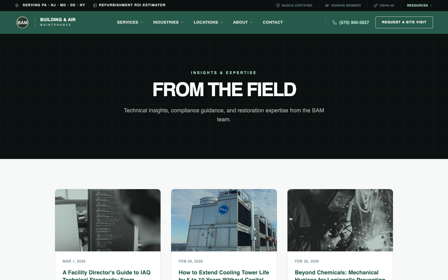 BAM Blog — From the Field