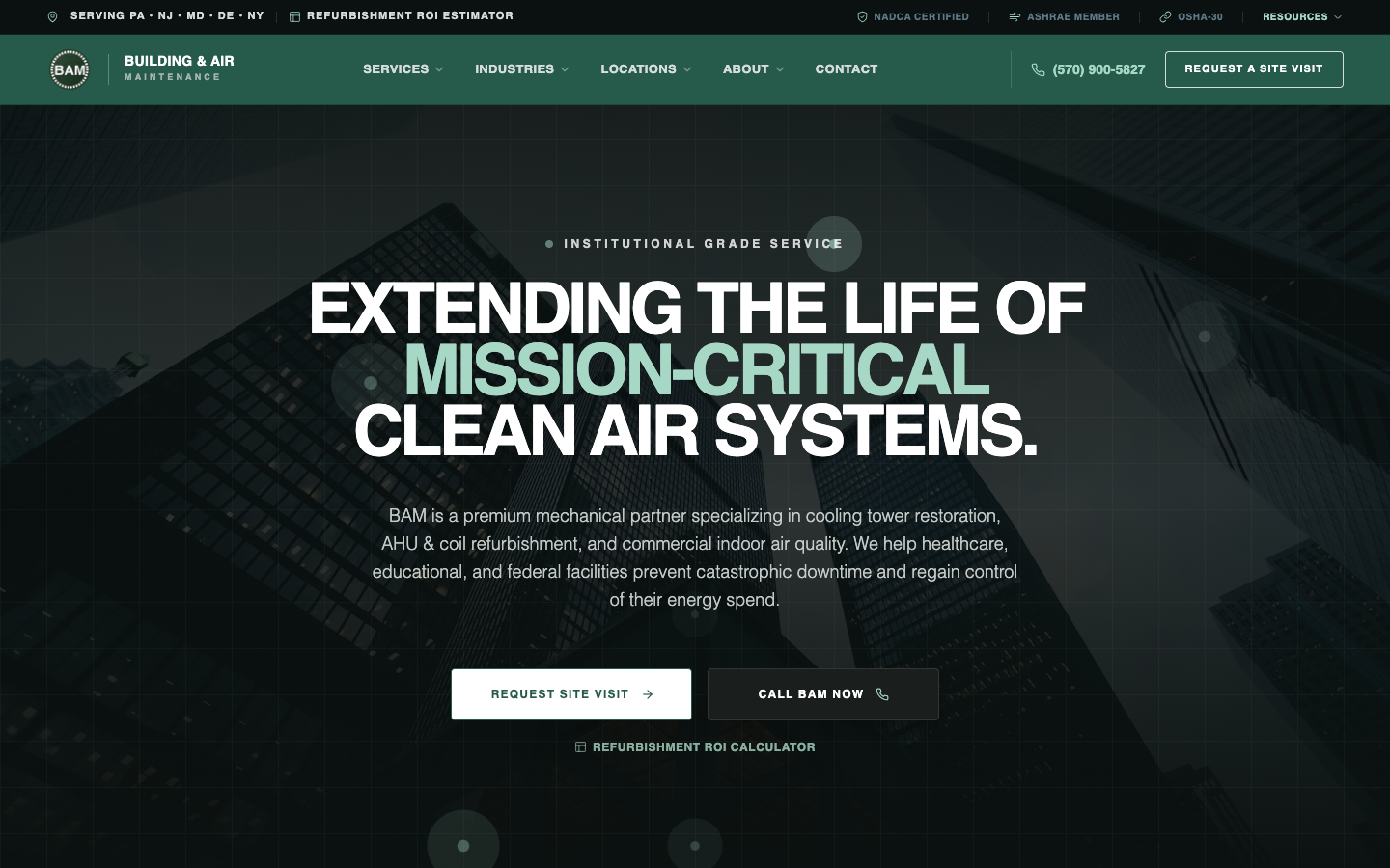 Building & Air Maintenance website