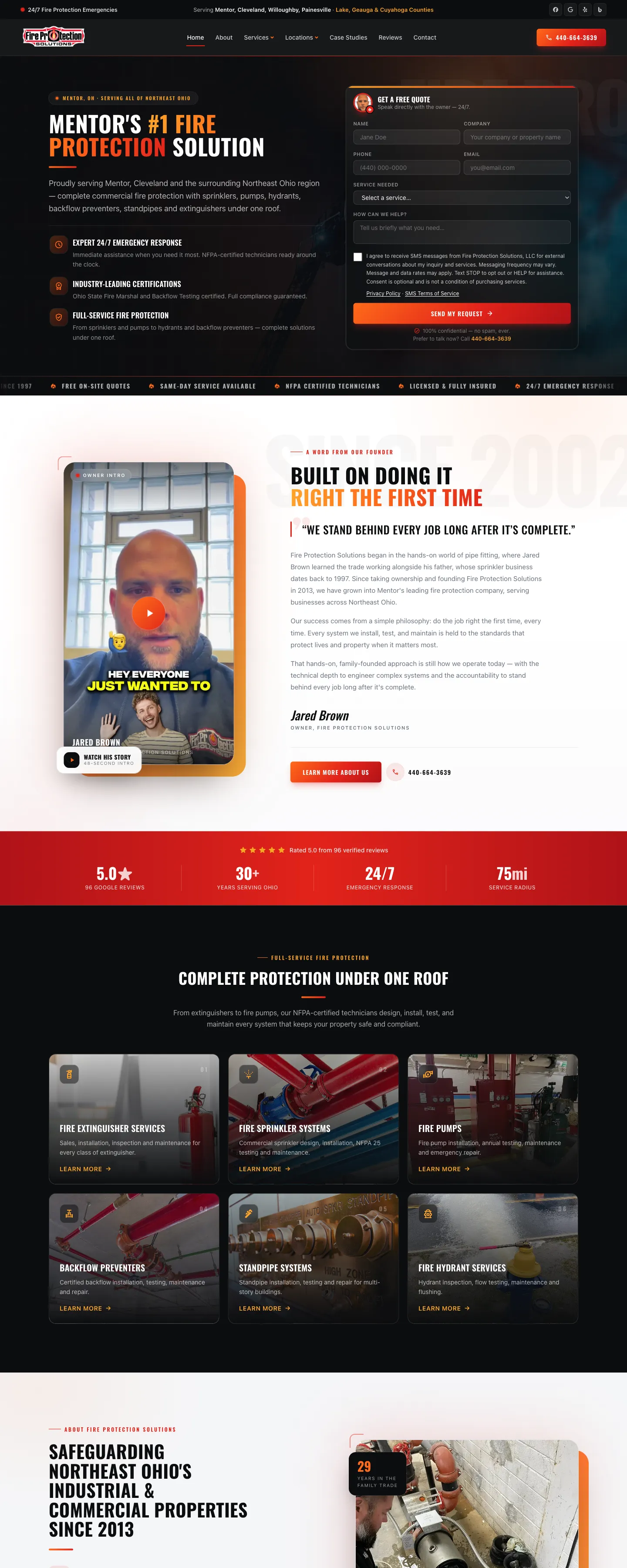 Fire Protection Solutions website
