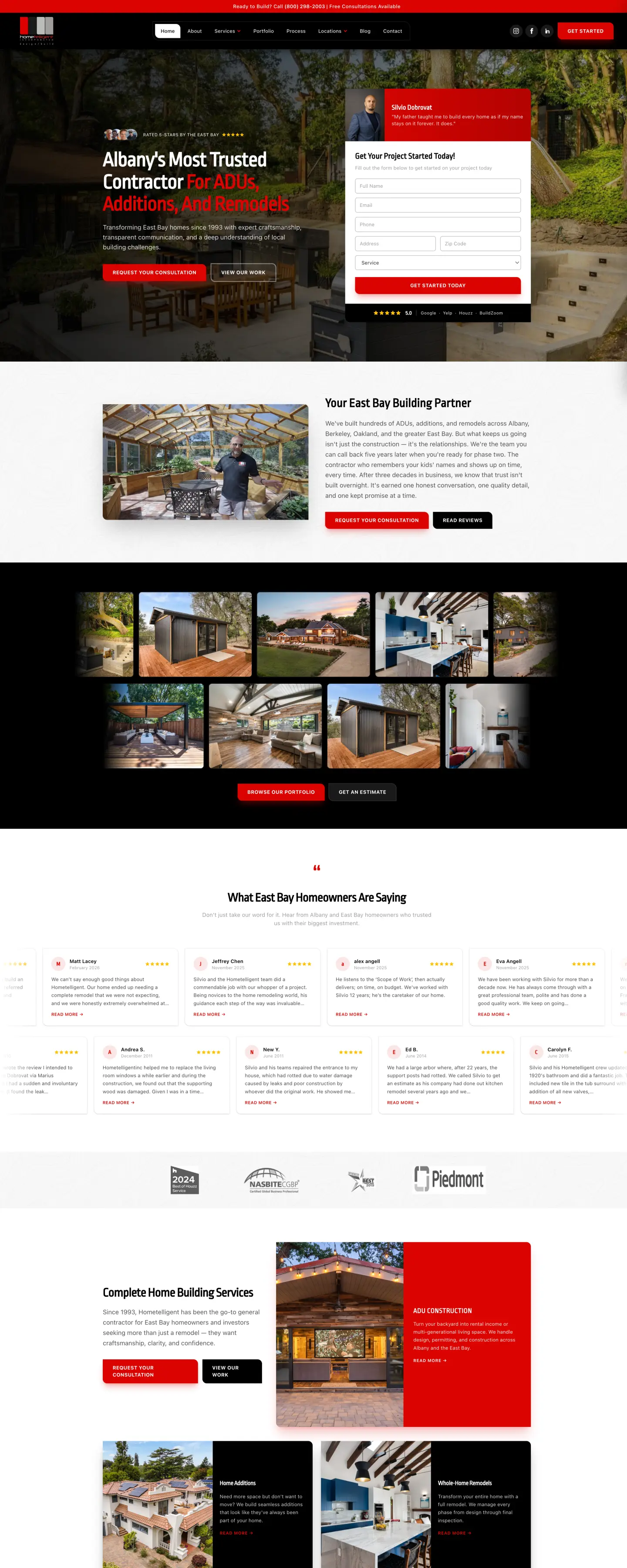 Hometelligent Inc. website, built by Lockard Design Co.